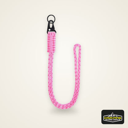 Heavy Duty Braided 550 Paracord Neck Lanyard Keychain Survival Parachute Rope Lanyard Necklace HK Clip Key Ring Outdoor Tools