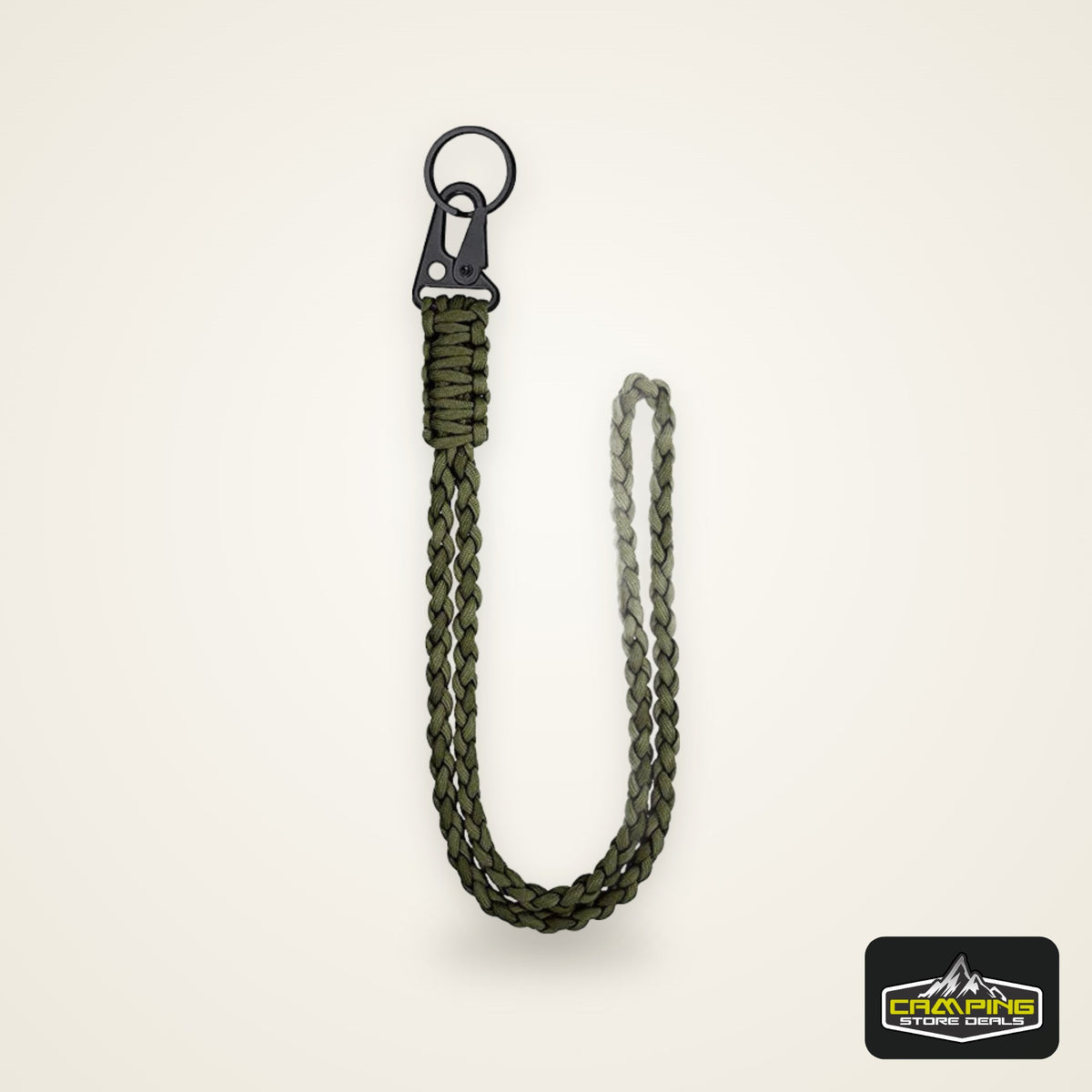 Heavy Duty Braided 550 Paracord Neck Lanyard Keychain Survival Parachute Rope Lanyard Necklace HK Clip Key Ring Outdoor Tools
