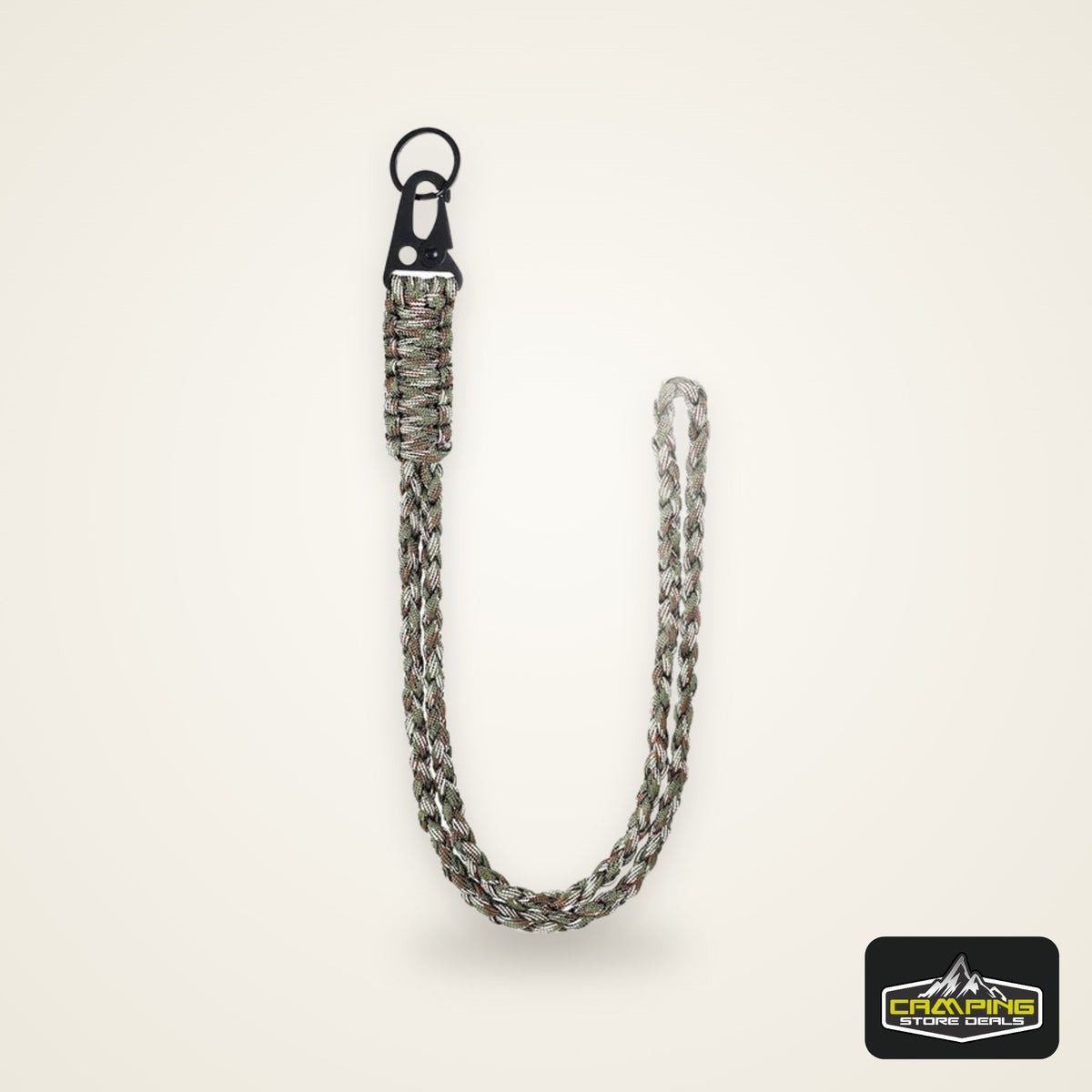 Heavy Duty Braided 550 Paracord Neck Lanyard Keychain Survival Parachute Rope Lanyard Necklace HK Clip Key Ring Outdoor Tools