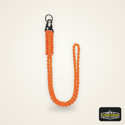 Heavy Duty Braided 550 Paracord Neck Lanyard Keychain Survival Parachute Rope Lanyard Necklace HK Clip Key Ring Outdoor Tools