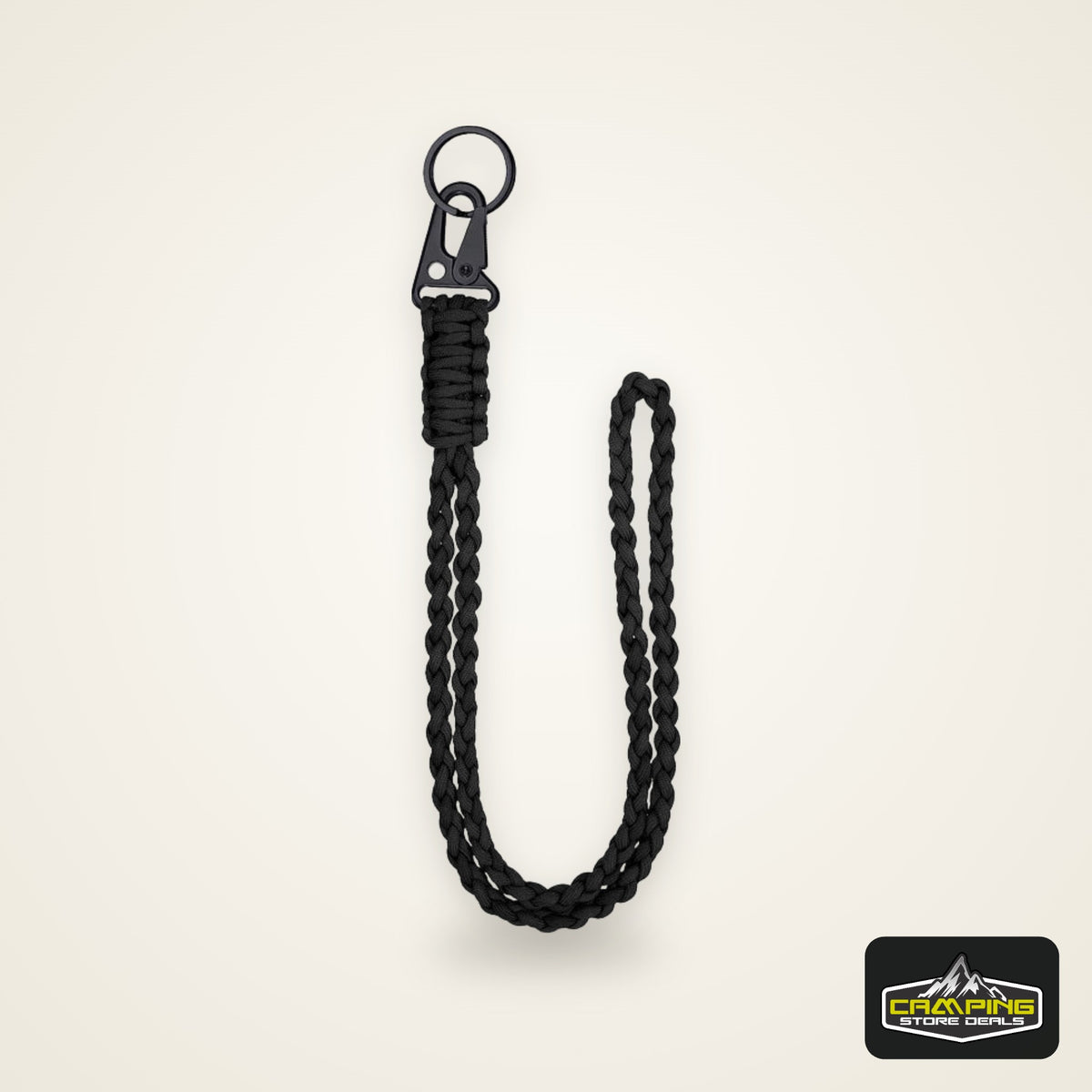 Heavy Duty Braided 550 Paracord Neck Lanyard Keychain Survival Parachute Rope Lanyard Necklace HK Clip Key Ring Outdoor Tools