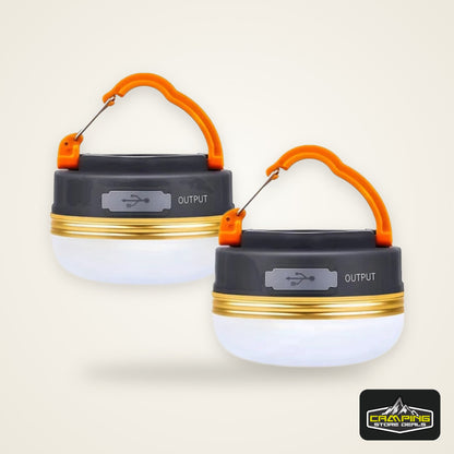 High Power Camping Lantern Tents Lamp 1200mah USB Rechargeable Portable Camping Lights Outdoor Hiking Night Hanging Lamp