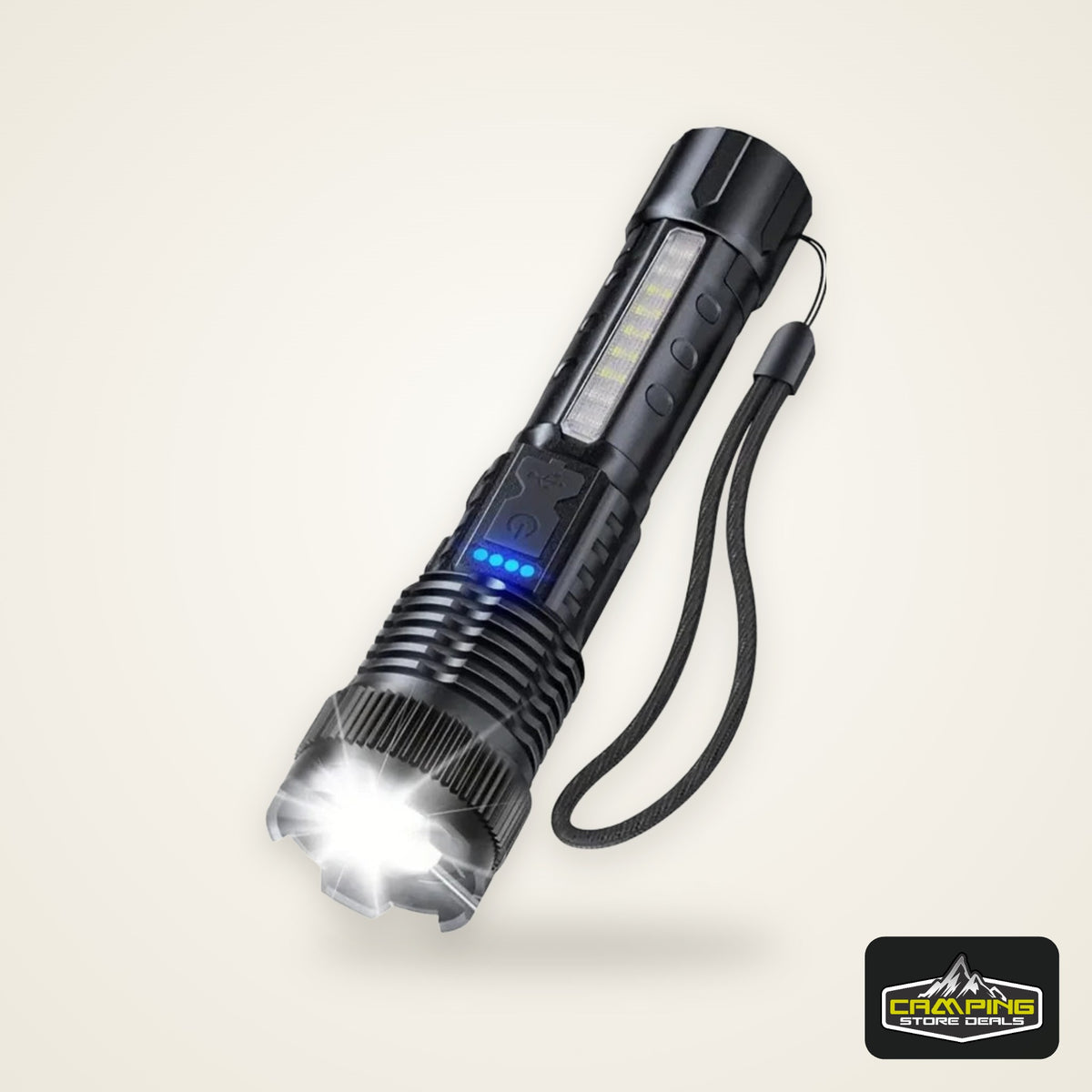 High Power Led Flashlights Very Strong Tactical Torch 6 Modes Rechargeable Camping Fishing Emergency Zoom Lantern