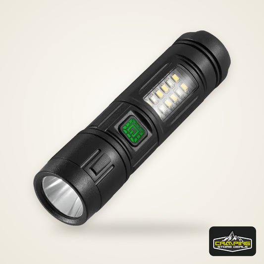 High Power Rechargeable LED Flashlight Strong Torch with Battery for Fishing Hunting Camping Lantern