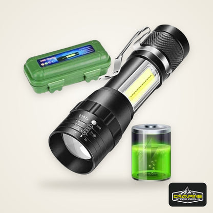 High Strong Power Led Flashlights 2000LM Tactical Torch with Display Light USB Charging Camping Fishing Emergency Zoom Lantern