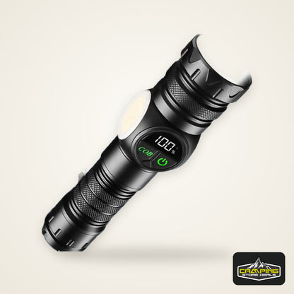 High Strong Power LED Flashlights USB Rechargeable Magnetic Tactical Torch With COB Side Light Camping Fishing Zoom Lantern