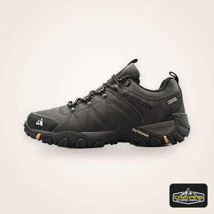 HIKEUP Non-slip Men Hiking Shoes Breathable Outdoor Wear Resistant Splashproof Climbing Men Sneaker Tourism Mountain Shoes