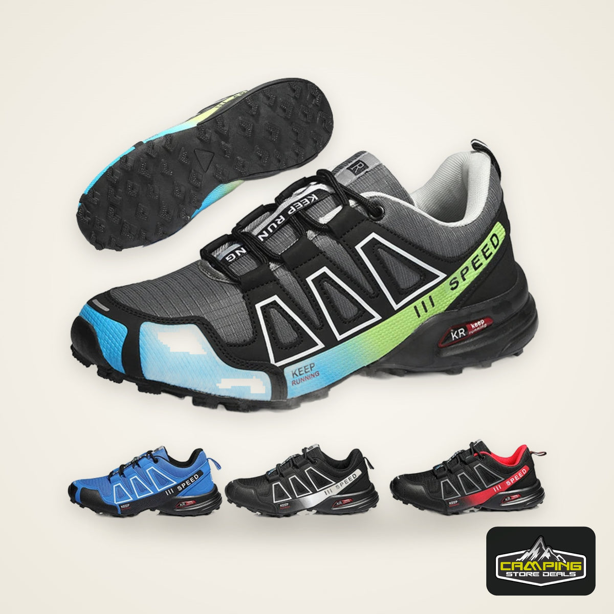 Hiking Shoes Men's Outdoor Rubber-Soled Non-Slip Tactical Training Shoes Lightweight Comfortable Hiking Travel Sports Shoes Men