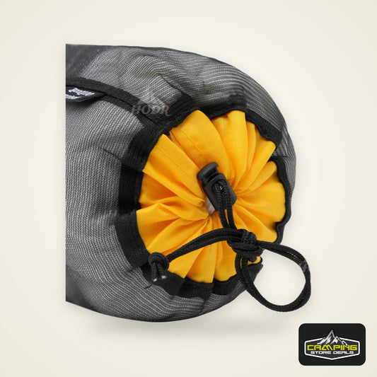 [HODR] Mesh Bags Lightweight Mesh Stuff Sack Drawstring Storage Bags Compression Pouches for Camping, Hiking, Laundry & Grocery