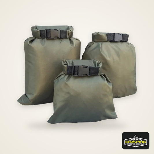 Homefish 3Pcs Set 30D Nylon Lightweight Dry Sack Waterproof Storage Bags 1.5L 2.5L 3.5L For Drifting Swimming Camping Travel