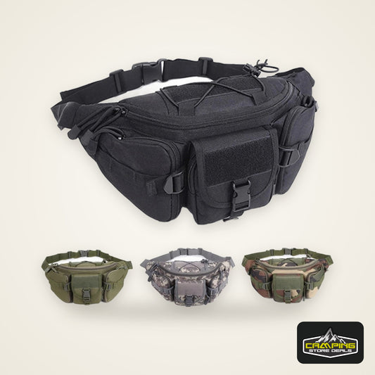 HOMEFISH Outdoor Waist Bag Men's Tactical Waterproof Molle Camouflage Hunting Hiking Climbing Nylon Mobile Phone Belt Pack