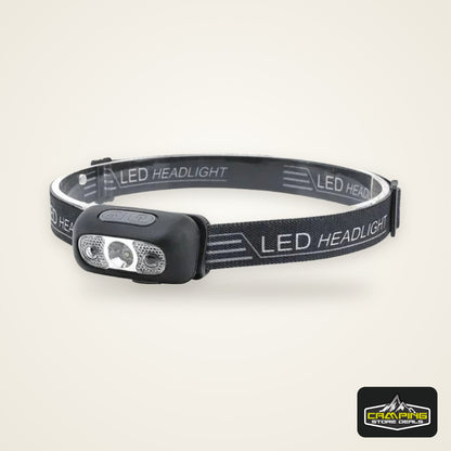 HOMEFISH Super Bright LED Headlamp  Rechargeable Sensor Headlight Waterproof Flashlight for Camping Hiking Fishing Emergenc