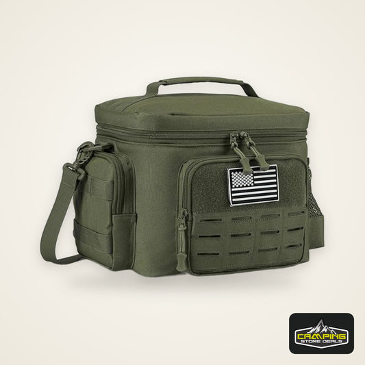 Homefish Tactical Lunch Bag for Men Heavy Duty Leakproof Insulated Cooler Bag Outdoor Work Camping Picnic