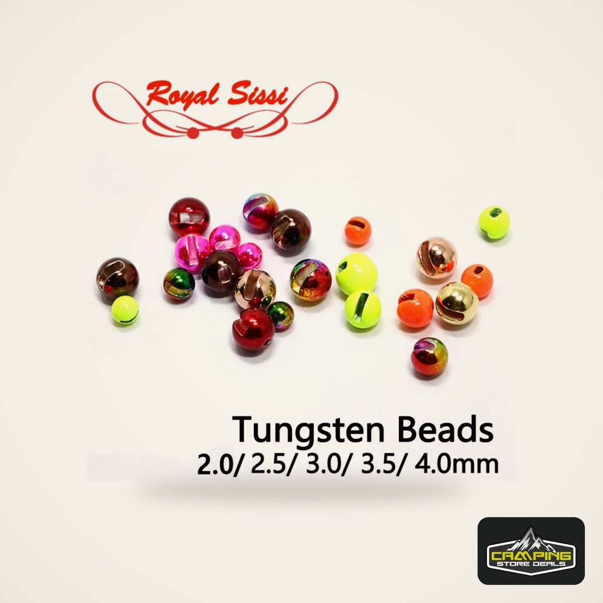 Royal Sissi Colorful Slotted Tungsten Beads (20 Pack)