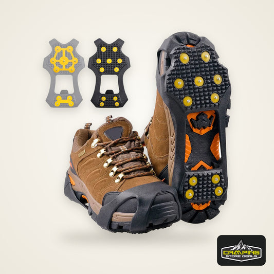 Ice Cleats for Shoes and Boots New 11 Teeth Snow Ice Grips Crampons for Men Women Kids Winter Climbing Anti Slip Shoes Cover