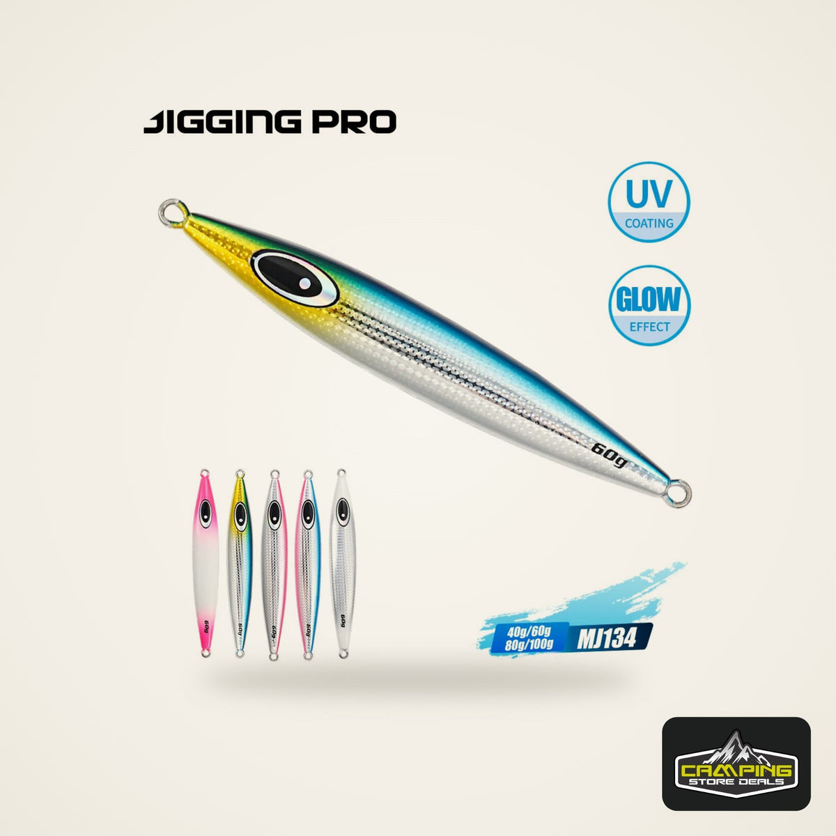 JIGGING PRO Slow Pitch Metal Jigs (40-100g)