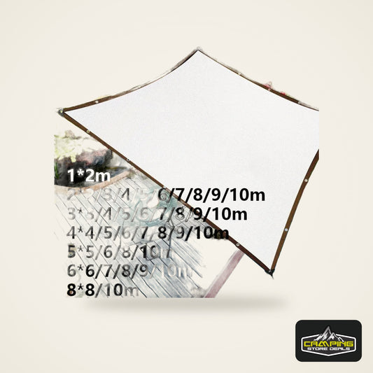 Large Sun Shelter Thicken Sunshade Sail Anti-UV 4mx4 5x5 6x6 8x8 10x10 Outdoor Yard Garden Balcony Camping White Sun Shade Sail