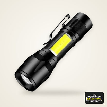 LED Flashlight Rechargeable Torch High Power Strong Light Flashlight Long Range Tactical Zoom Lamp Outdoor Camping Lantern
