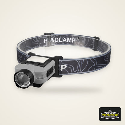 LED Headlamp Smart Sensor Cap Clip Light TPYE-C Rechargeable Flashlight  With Power Display Riding Fishing Camping Outdoor Torch