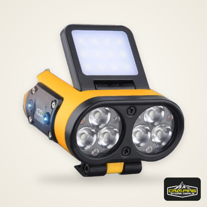 LED Headlamp Smart Sensor Cap Clip Light TPYE-C Rechargeable Flashlight  With Power Display Riding Fishing Camping Outdoor Torch