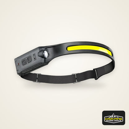 LED HeadlampRechargeable 3-modes Lighting Headlight Flashlight Built in Battery Running Light for Outdoor Camping Emergency Lamp