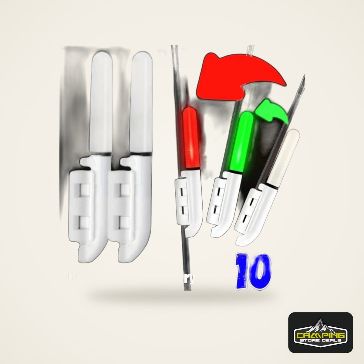 LED Rod Tip Lights with CR425 Battery