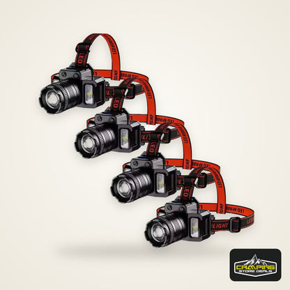 LED Sensor Headlamp Camping Search Light Head Flashlight Rechargeable Powerful Head Lamp Front Lanterns Headlights 5 Styles