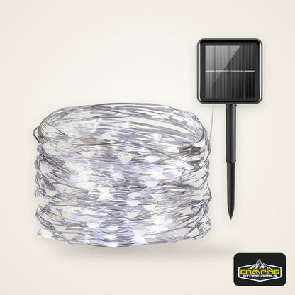 LED Solar Light Outdoor Garden Fairy String Light Waterproof Ambient Lamp for Christmas Patio Tree Party Camping Festive