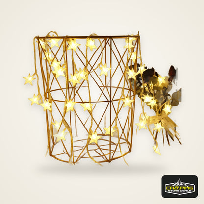 LED Star Fairy Lights Outdoor Chain Lights Garland Bulb String Lights Party Home Wedding Terrace Garden Christmas Decoration