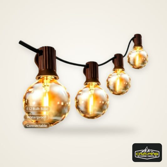 LED String Lights Bulbs 21Meter G40 Globe Lights Outdoor Garden Patio Waterproof Decoration Solar Power Garland Wedding Lighting
