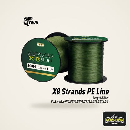 LEYDUN 8 Strand PE Braided Line 500m