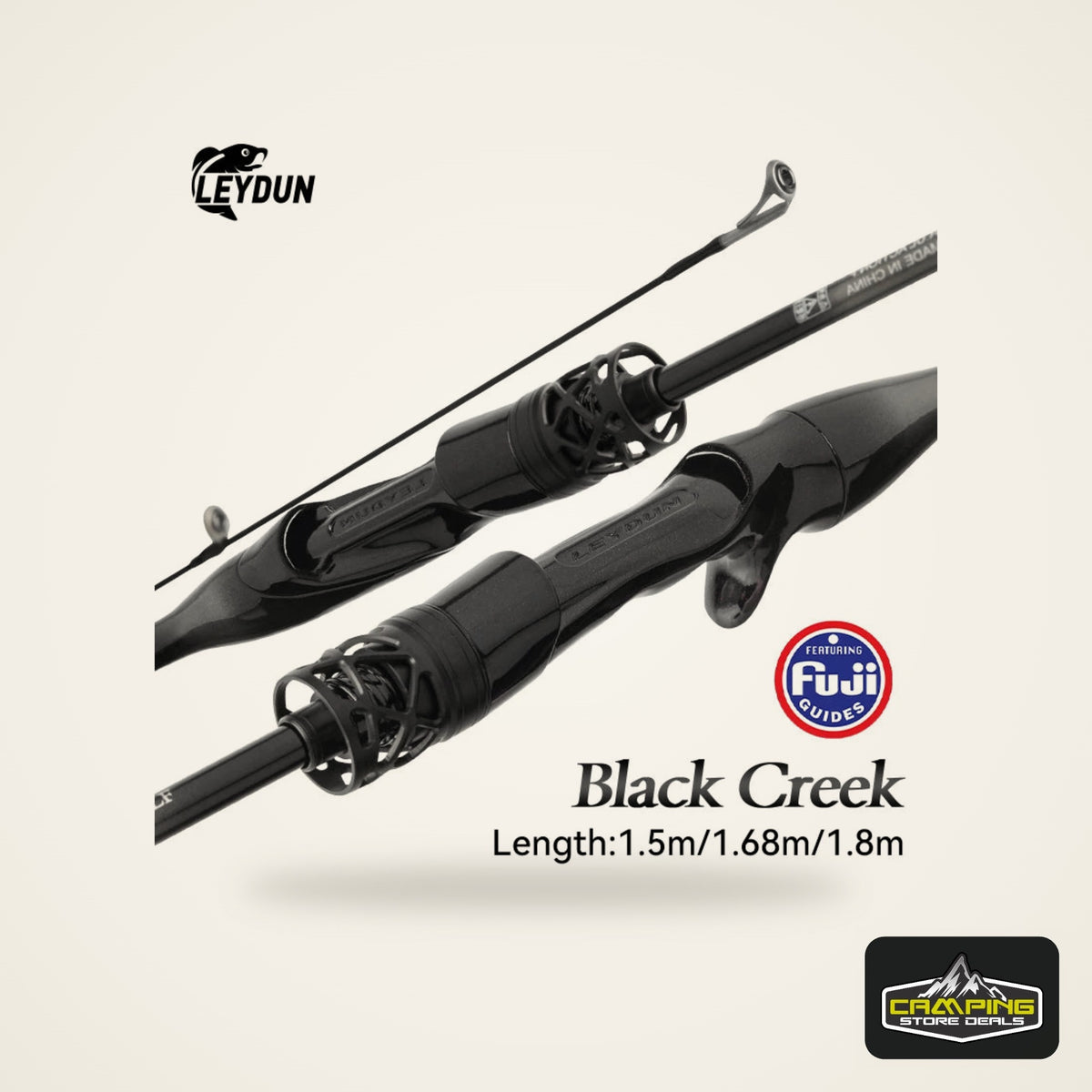 LEYDUN Black Creek 2-Piece Ultralight Travel Rod