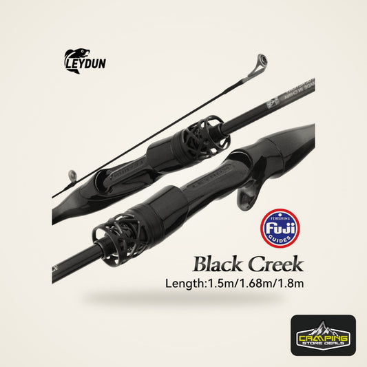 LEYDUN Black Creek 2-Piece Ultralight Travel Rod