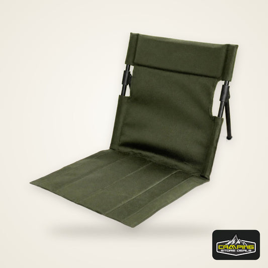 Lightweight Folding Low Back Chair, Portable Outdoor Leisure Recliner for Camping, Picnic, Fishing and Daily Outdoor Activities