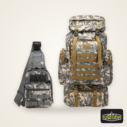 [Lightweight | Hiking] 80L Lightweight Hiking Backpack | Camping Backpack Packable Backpacking Daypack For Men Travel Climbing Outdoor Sports Tactical Backpack