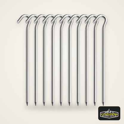 Lightweight Tent Pegs Campsite Ground Nails, 5pc/10pc 18cm Aluminum Alloy Shelter Tent Stakes, Camping Tent Accessories