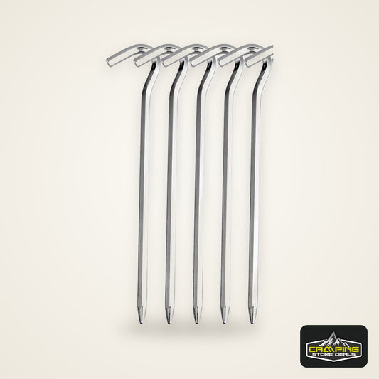 Lightweight Tent Pegs Campsite Ground Nails, 5pc/10pc 18cm Aluminum Alloy Shelter Tent Stakes, Camping Tent Accessories
