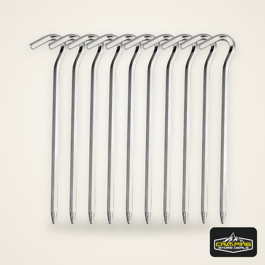 Lightweight Tent Pegs Campsite Ground Nails, 5pc/10pc 18cm Aluminum Alloy Shelter Tent Stakes, Camping Tent Accessories