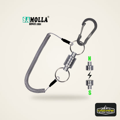 SAMOLLA Magnetic Net Release with Coiled Lanyard