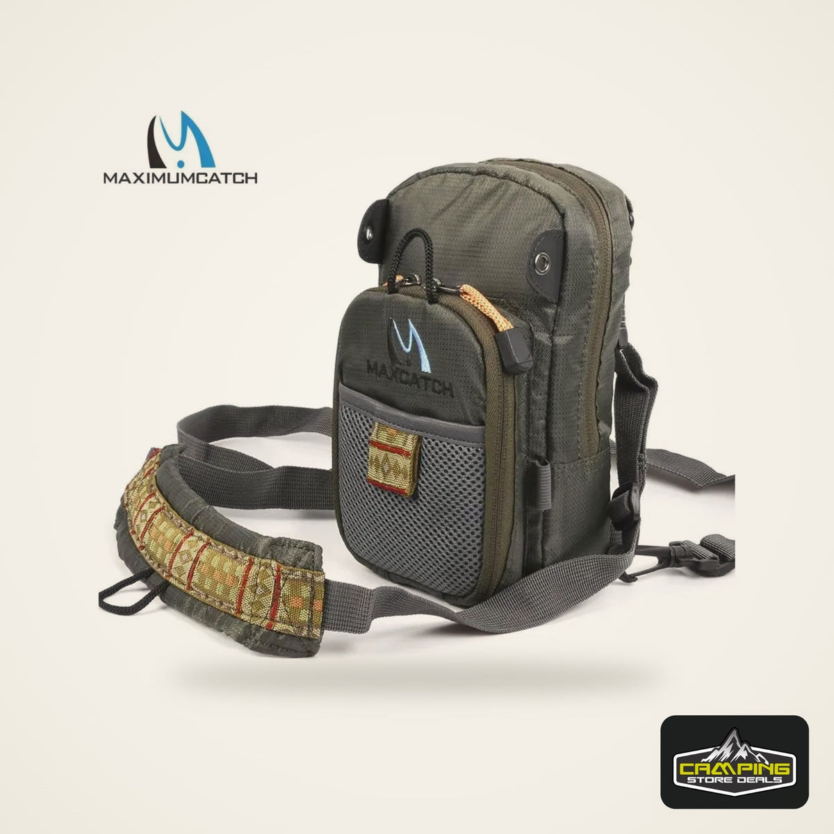 MAXCATCH Canvas Fly Fishing Chest Pack