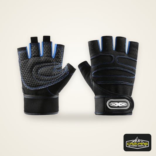 Men's and Women's Outdoor Cycling Hiking Shock Resistant Gloves Fitness Weightlifting Anti Slip Wrist Protection Gloves