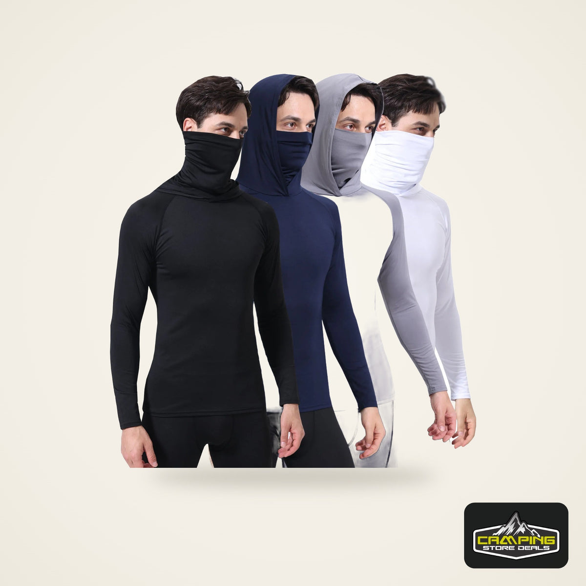 BOISHO UPF 50+ Fishing Hoodie with Face Mask