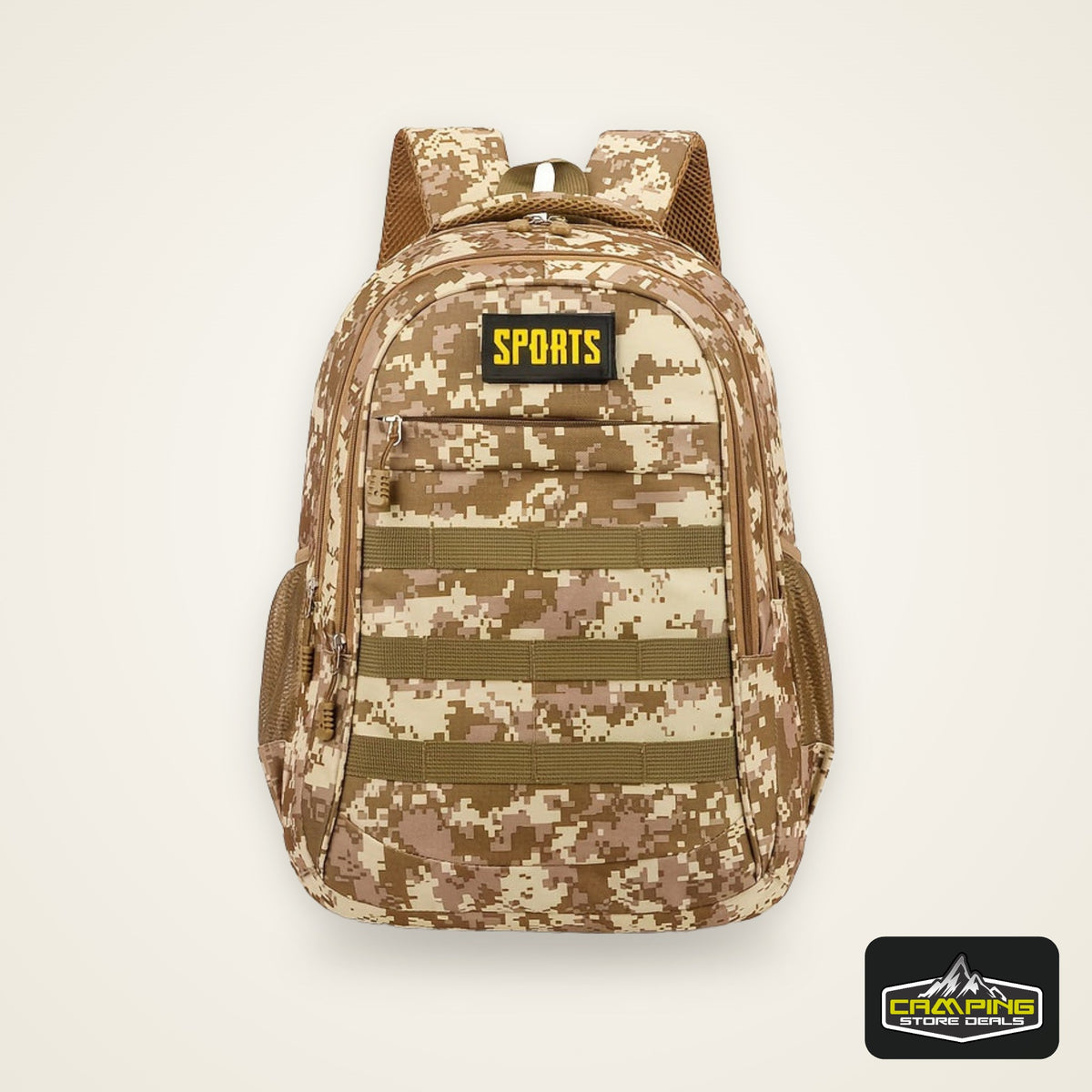 Men'S Camo Large Capacity Backpack - Durable Nylon, Multiple Compartments, Zip Closure, Ideal for Hiking, Travel & School, Outdoor Backpack|Camouflage Backpack|Secure Zipper Closure, Backpack for Trave