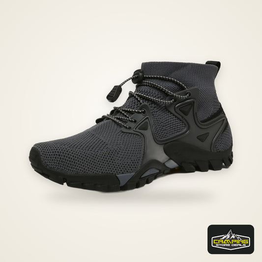 Men’s High-Top Hiking Boots – Breathable Mesh Outdoor Sneakers for Walking, Mountaineering & Travel (Lightweight Comfort, 2025)