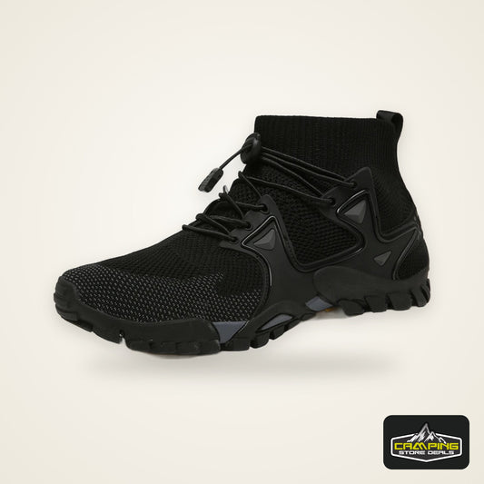 Men’s High-Top Hiking Boots – Breathable Mesh Outdoor Sneakers for Walking, Mountaineering & Travel (Lightweight Comfort, 2025)