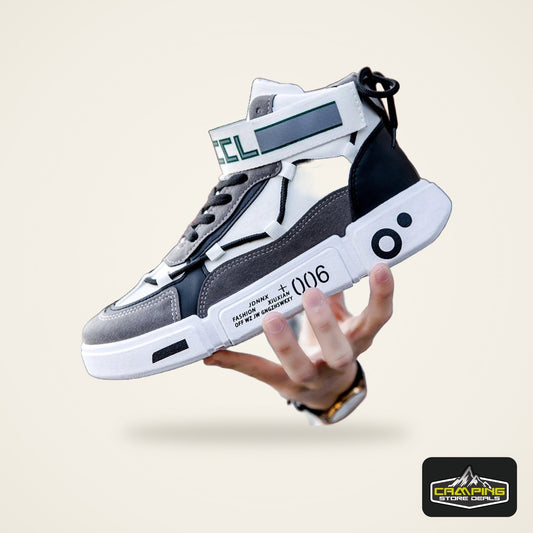 Men’s High Top Sneakers – Breathable Platform Running Shoes, Casual Fashion Lace-Up Trainers for Streetwear & Sports