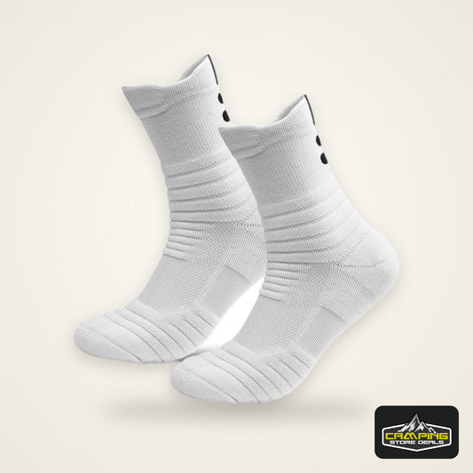Men's Mid Tube Sports Socks, Badminton Running, Outdoor Socks, Woolen Socks, Sweat Absorbing and Anti Slip Basketball Socks