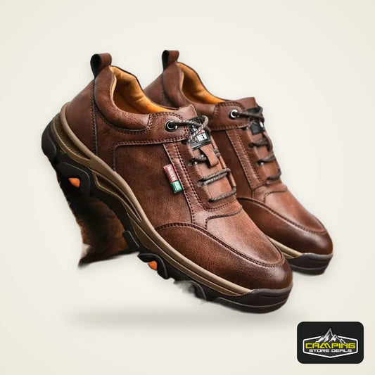 Men’s Casual Outdoor Sneakers – Retro Leather Business & Walking Shoes Non-Slip Comfort