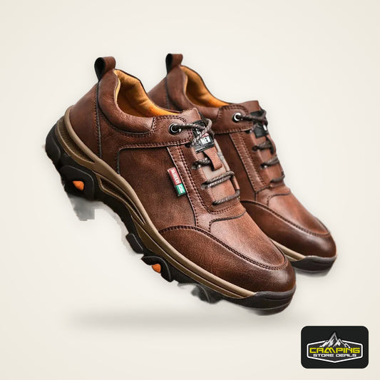 Men’s Casual Outdoor Sneakers – Retro Leather Business & Walking Shoes Non-Slip Comfort