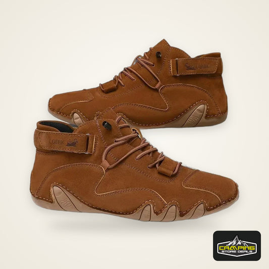 Men’s Waterproof Hiking Boots – Scratch & Wear-Resistant Outdoor Shoes for Golf, Riding, Business & Motorcycle Style
